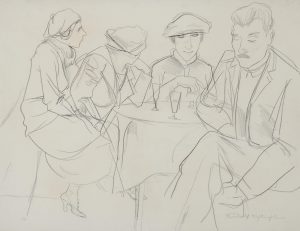 Rudolf Schlichter-In the Café